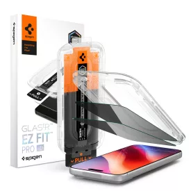   iPhone 18 Pro Max Kijelzővédő Üvegfólia - Spigen Glas.tR EZ Fit Pro HD AC Privacy x 2 db