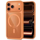 iPhone 18 Pro Max / 17 Pro Max Tok - Tech-Protect MagOne CC MagSafe + 2x Kijelzővédő Üvegfólia- Átlátszó Narancs