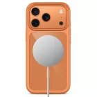 iPhone 18 Pro Max / 17 Pro Max Tok - Tech-Protect MagOne CC MagSafe + 2x Kijelzővédő Üvegfólia- Átlátszó Narancs