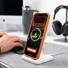 iPhone 18 Pro Max / 17 Pro Max Tok - Tech-Protect MagOne CC MagSafe + 2x Kijelzővédő Üvegfólia- Átlátszó Narancs