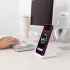 iPhone 18 Pro Max / 17 Pro Max Tok - Tech-Protect MagOne CC MagSafe + 2x Kijelzővédő Üvegfólia - Átlátszó Bordó