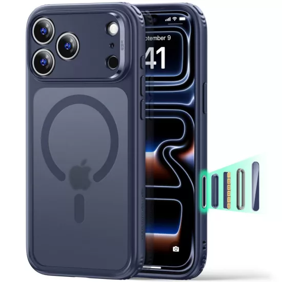 iPhone 18 Pro Max / 17 Pro Max Tok - ESR Classic Hybrid MagSafe - Áttetsző-Kék