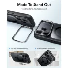 iPhone 18 Pro Max / 17 Pro Max Tok - ESR Classic Hybrid Kickstand MagSafe - Átlátszó Fekete