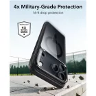 iPhone 18 Pro Max / 17 Pro Max Tok - ESR Classic Hybrid Kickstand MagSafe - Átlátszó Fekete