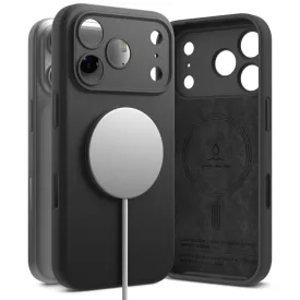 iPhone 18 Pro Max Tok - Ringke Silicone MagSafe - Fekete