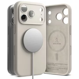 iPhone 18 Pro Max Tok - Ringke Silicone MagSafe - Bézs