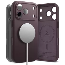   iPhone 18 Pro Max Tok - Ringke Silicone MagSafe - Sötét Cseresznye