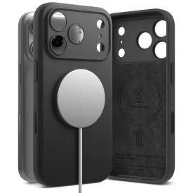 iPhone 18 Pro Tok - Ringke Silicone MagSafe - Fekete
