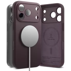   iPhone 18 Pro Tok - Ringke Silicone MagSafe - Sötét Cseresznye