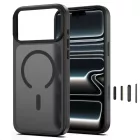 iPhone 18 Pro Max / 17 Pro Max Tok - Tech-Protect Magmat MagSafe CC - Áttetsző-Fekete
