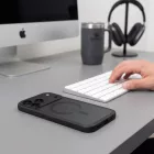 iPhone 18 Pro Max / 17 Pro Max Tok - Tech-Protect Magmat MagSafe CC - Áttetsző-Fekete
