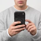 iPhone 18 Pro Max / 17 Pro Max Tok - Tech-Protect Magmat MagSafe CC - Áttetsző-Fekete