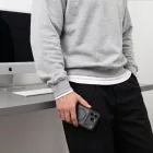 iPhone 18 Pro Max / 17 Pro Max Tok - Tech-Protect Magmat MagSafe CC - Áttetsző-Fekete