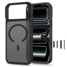 iPhone 18 Pro Max / 17 Pro Max Tok - Tech-Protect MagStand MagSafe CC - Áttetsző-Fekete