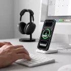 iPhone 18 Pro Max / 17 Pro Max Tok - Tech-Protect MagStand MagSafe CC - Áttetsző-Fekete