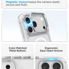 iPhone 18 Pro Max / 17 Pro Max Tok - Spigen Ultra Hybrid Optik S MagSafe - Átlátszó-Ezüst