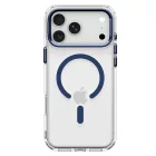 iPhone 18 Pro Max / 17 Pro Max Tok - Spigen Ultra Hybrid Optik S MagSafe - Átlátszó-Sötétkék