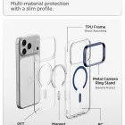iPhone 18 Pro Max / 17 Pro Max Tok - Spigen Ultra Hybrid Optik S MagSafe - Átlátszó-Sötétkék