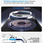 iPhone 18 Pro Max / 17 Pro Max Tok - Spigen Ultra Hybrid Optik S MagSafe - Átlátszó-Sötétkék