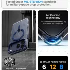 iPhone 18 Pro Max / 17 Pro Max Tok - Spigen Ultra Hybrid Optik S MagSafe - Átlátszó-Sötétkék