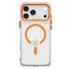 iPhone 18 Pro Max / 17 Pro Max Tok - Spigen Ultra Hybrid Optik S MagSafe - Átlátszó-Narancs