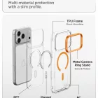 iPhone 18 Pro Max / 17 Pro Max Tok - Spigen Ultra Hybrid Optik S MagSafe - Átlátszó-Narancs
