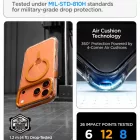 iPhone 18 Pro Max / 17 Pro Max Tok - Spigen Ultra Hybrid Optik S MagSafe - Átlátszó-Narancs