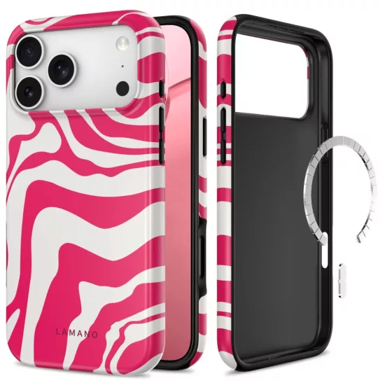 iPhone 18 Pro Max / 17 Pro Max Tok - Tech-Protect Lamano MagSafe - Flamingo Bloom