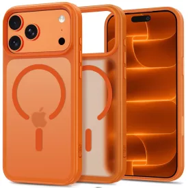   iPhone 18 Pro Max / 17 Pro Max Tok - Tech-Protect Magmat Magsafe CC - Áttetsző-Narancs