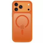 iPhone 18 Pro Max / 17 Pro Max Tok - Tech-Protect Magmat Magsafe CC - Áttetsző-Narancs