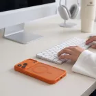 iPhone 18 Pro Max / 17 Pro Max Tok - Tech-Protect Magmat Magsafe CC - Áttetsző-Narancs