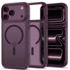 iPhone 18 Pro Max / 17 Pro Max Tok - Tech-Protect Magmat Magsafe CC - Áttetsző-Bordó