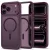 iPhone 18 Pro Max / 17 Pro Max Tok - Tech-Protect Magmat Magsafe CC - Áttetsző-Bordó