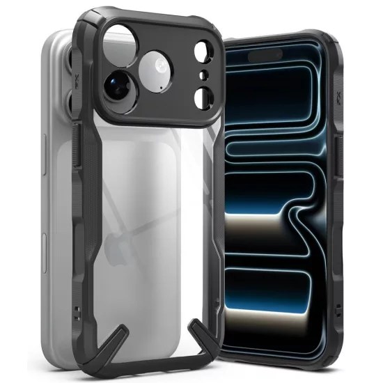 iPhone 18 Pro Max / 17 Pro Max Tok - Ringke Fusion X - Fekete