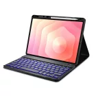 Samsung Galaxy Tab S12+ Plus 12.4" (X840 / X846B) Tok - Tech-Protect SC Ceruzatartóval és Angol Billentyűzettel - Fekete