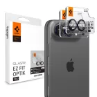 iPhone Duo Lencsevédő - Spigen Optik Pro Glas.tR EZ Fit - Sötétkék x 2 db