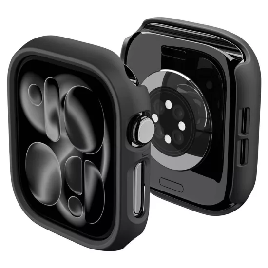 Apple Watch 12 (46mm) Tok - Spigen Thin Fit - Fekete