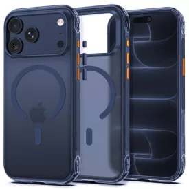   iPhone 18 Pro Max / 17 Pro Max Tok - Tech-Protect MagAir MagSafe CC - Matt Sötétkék