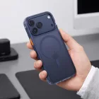 iPhone 18 Pro Max / 17 Pro Max Tok - Tech-Protect MagAir MagSafe CC - Matt Sötétkék