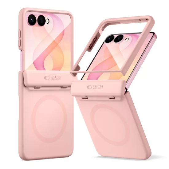 Samsung Galaxy Z Flip 8 Tok - Tech-Protect Kevlar Aura MagSafe - Rózsaszín