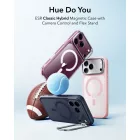 iPhone 18 Pro / 17 Pro Tok - ESR Classic Hybrid Kickstand MagSafe - Áttetsző-Pink