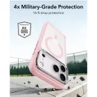 iPhone 18 Pro / 17 Pro Tok - ESR Classic Hybrid Kickstand MagSafe - Áttetsző-Pink