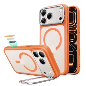   iPhone 18 Pro / 17 Pro Tok - ESR Classic Hybrid Kickstand MagSafe - Áttetsző-Narancs