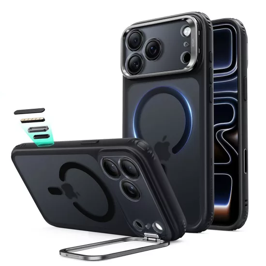 iPhone 18 Pro Max / 17 Pro Max Tok - ESR Classic Hybrid Kickstand MagSafe - Matt Fekete