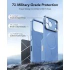 iPhone 18 Pro / 17 Pro Tok - ESR Cyber Tough Kickstand MagSafe - Világoskék