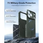 iPhone 18 Pro / 17 Pro Tok - ESR Cyber Tough Kickstand MagSafe - Zöld