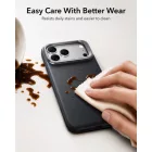iPhone 18 Pro / 17 Pro Tok - ESR Leather Kickstand MagSafe - Fekete