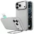 iPhone 18 Pro Max / 17 Pro Max Tok - ESR Leather Kickstand MagSafe - Szürke