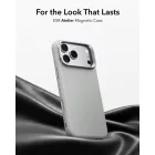 iPhone 18 Pro Max / 17 Pro Max Tok - ESR Leather Kickstand MagSafe - Szürke