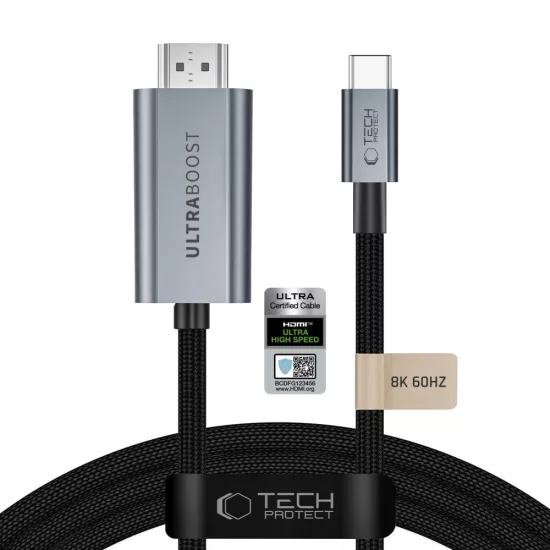 Tech-Protect UltraBoost USB-C - HDMI 2.1 Kábel 8K 60Hz - 300 cm